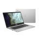 ASUS Laptop 14.0" HD 180° NanoEdge Display, Intel Dual Core Celeron, Chrome OS- C423NA-DH02 Silver