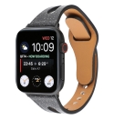 Glitter Leather Strap compatible for Series 7 Smart Watch [Black]