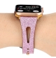 Glitter Leather Strap compatible for Series 7 Smart Watch [Black]