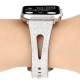 Glitter Leather Strap compatible for Series 7 Smart Watch [Pink]