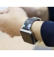Glitter Leather Strap compatible for Series 7 Smart Watch [Gold]