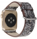 Printed Floral Leather Strap compatible for Series 7 Smart Watch