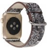 Printed Floral Leather Strap compatible for Series 7 Smart Watch