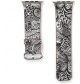 Printed Floral Leather Strap compatible for Series 7 Smart Watch