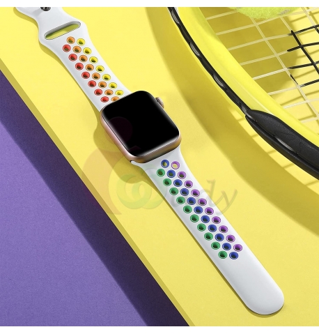Sport Dotted Strap compatible for Series 7 Smart Watch [Black]